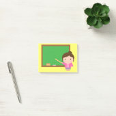 Cute Teacher Chalkboard Post-it® Notes (Kantoor)