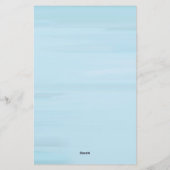 Cute Teacher Educator School Letterhead Briefpapier (Achterkant)