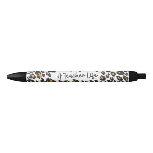 Cute Teacher Leopard Print Pen (Voorkant)