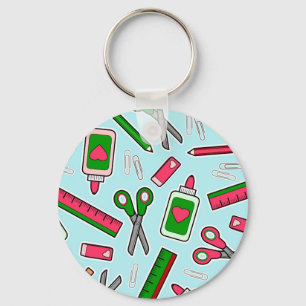 Cute Teacher Love School Print Sleutelhanger