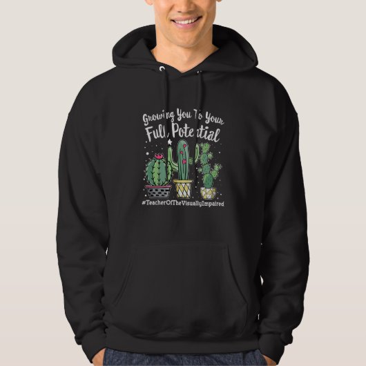 Cute Teacher Of The Visually Impaired Squad Back t Hoodie (Voorkant)