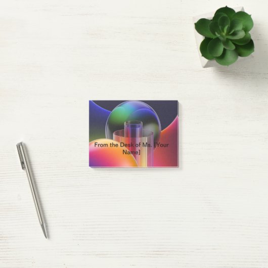 Cute Teacher Post-it Notes | Personalized Classroo (Kantoor)