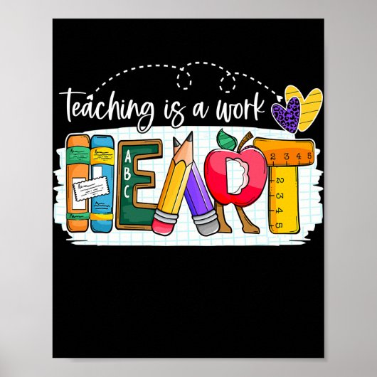 Cute Teaching is een werk van Mannen van het hart  Poster (Voorkant)
