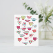 Cute Teacup Briefkaart (Staand voorkant)