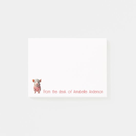 Cute Teacup Pig Personalize Notes (Voorkant)
