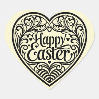 Cute teal konijn happy Easter stickers