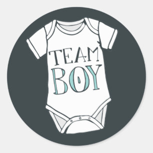 Cute Team Boy Gender onthult ticker Ronde Sticker