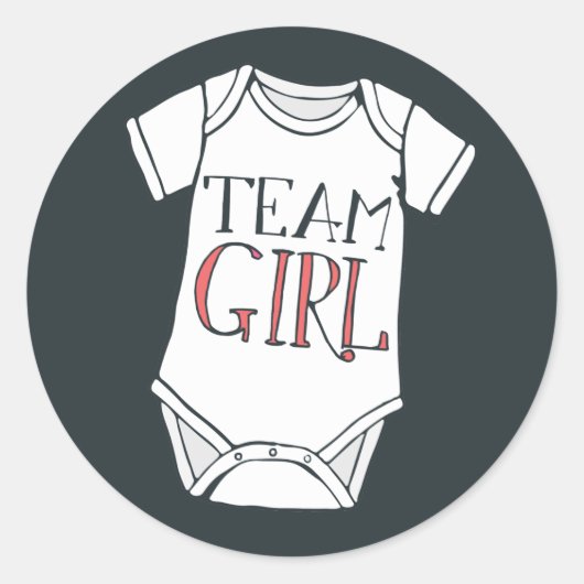 Cute Team Girl Gender onthullen sticker (Voorkant)