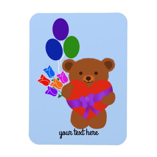 Cute Teddy Bear #3 Magnet Magneet (Verticaal)