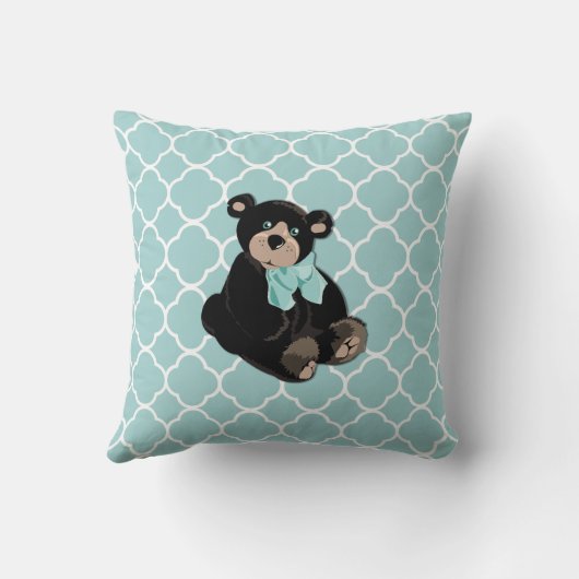 Cute Teddy Bear Accent Pillow Kussen (Achterkant)