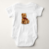 Cute Teddy Bear Art Double-Sided Graphic T-Shirt (Achterkant)