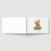 Cute Teddy Bear Baby Shower Gastenboek (Volledig)