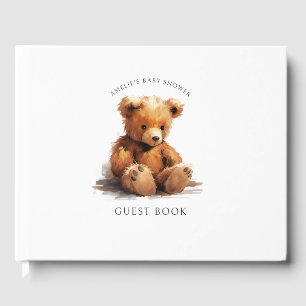 Cute Teddy Bear Baby shower Gastenboek