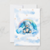 Cute Teddy Bear Baby shower Hartelijk dank Bedankkaart (Achterkant)