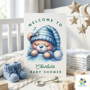 Cute Teddy Bear Baby shower Poster