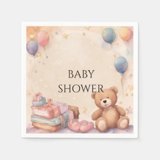 Cute Teddy Bear Baby shower Servet