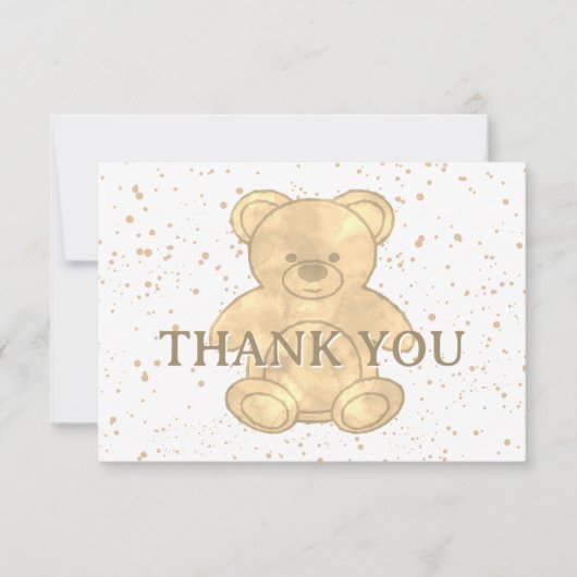 Cute Teddy Bear Bedankt (Voorkant)