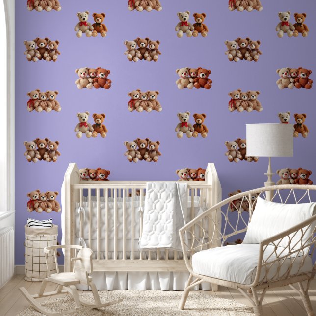Cute Teddy Bear Behang (Kinderen)