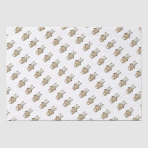 Cute Teddy Bear Boho Baby shower Wrapping Paper Tissuepapier