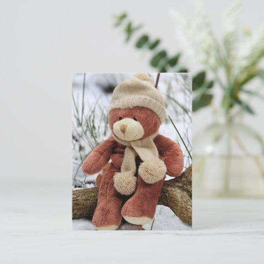Cute Teddy Bear Briefkaart (Staand voorkant)
