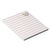 Cute Teddy Bear Cartoon op roze Blocnote (Schuin)