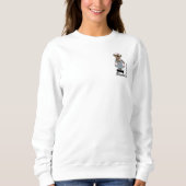 Cute Teddy Bear Custom Name Sweatshirts for Nurse Trui (Voorkant)