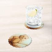 Cute  Teddy Bear, Custom Shaped Onderzetter (Insitu)