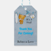 Cute Teddy Bear Dank je Label Cadeaulabel (Voorkant)