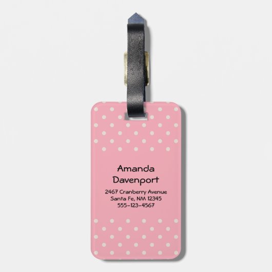 Cute Teddy Bear die een rood hart draagt Bagagelabel (Achterkant verticaal)