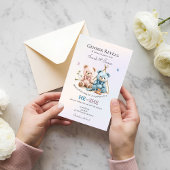 Cute Teddy Bear Gender Reveal Invitation