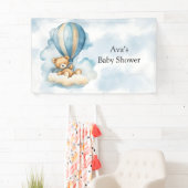 Cute Teddy Bear Hot Air Baby shower Spandoek (Insitu)