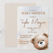 Cute Teddy Bear Kaart (Voorkant / Achterkant)