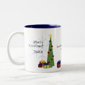 Cute Teddy Bear Kerstmis Mok (Links)