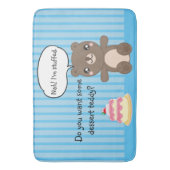 Cute Teddy Bear Kinder Funny Joke Badmat (Voorkant Verticaal)