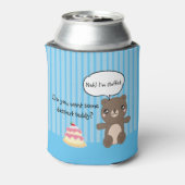 Cute Teddy Bear Kinder Funny Joke Blikjeskoeler (Blikje Achterkant)