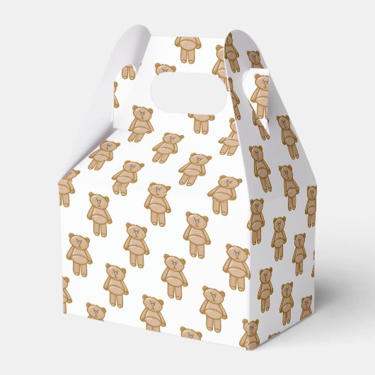 Cute Teddy Bear Pattern Bedankdoosjes (Achterkant)