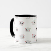 Cute Teddy Bear Pattern Mug|Adorable Aesthetic Mug (Devant gauche)