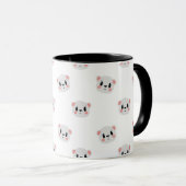 Cute Teddy Bear Pattern Mug|Adorable Aesthetic Mug (Devant droit)