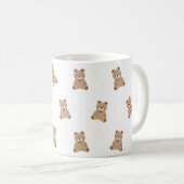 Cute Teddy Bear Pattern Mug – Aesthetic Cozy Gift  (Devant droit)