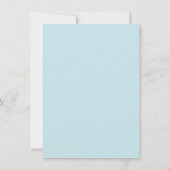 Cute Teddy Bear Personalized Birthday Invitation  Kaart (Achterkant)