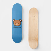 Cute Teddy Bear Personalized Skateboard (Voorkant)