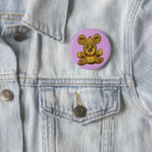 Cute Teddy Bear Ronde Button 5,7 Cm (In situ)
