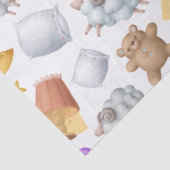Cute Teddy Bear, Sheep en Moon Decoupage Tissuepapier (Detail)