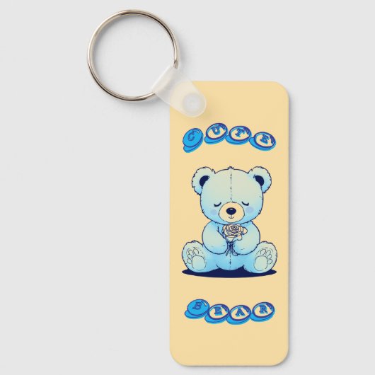Cute Teddy Bear Sleutelhanger (Voorkant)