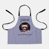 Cute Teddy Bear Sushi Chef Schort (Voorkant)