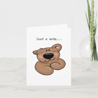 Cute Teddy Bear Thinking of You Card Feestdagen Kaart