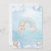 Cute Teddy Bear Twinkle Little Star Cloud Kaart (Achterkant)