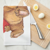 Cute Teddy Bear Valentijn Couple Theedoek (Quarter Fold)