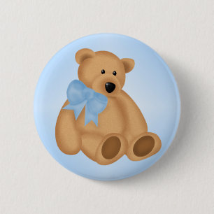 Cute Teddy Bear, voor Baby Boy Ronde Button 5,7 Cm