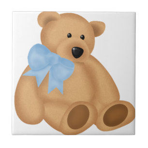 Cute Teddy Bear, voor Baby Boy Tegeltje
